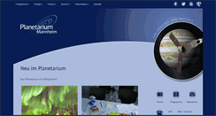 Desktop Screenshot of planetarium-mannheim.de